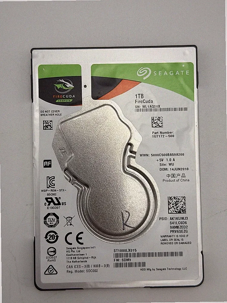 SATA 1TB hard drive