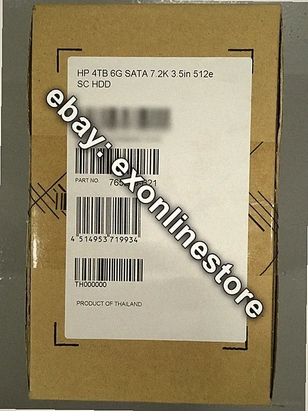 765253-B21 - 4TB 6G SATA 7.2K rpm LFF (3.5-inch) SC Midline 512e Hard Drive