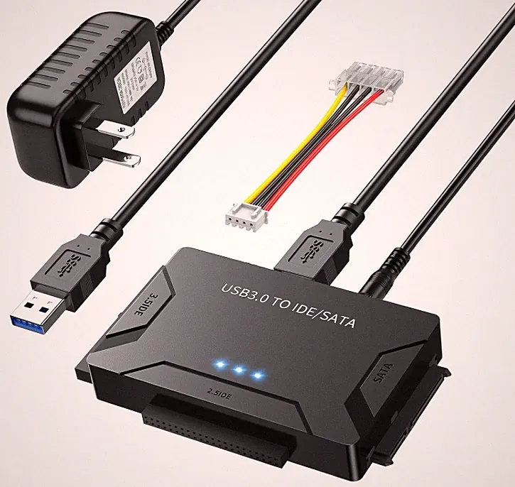 Hard Drive Reader USB 3.0 SATA IDE Adapter Universal External Data Recovery Kit
