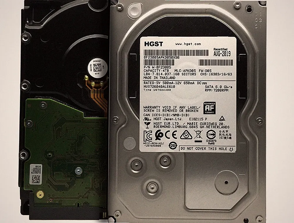 HGST 4TB Ultrastar 7K6000 SATA 6Gb 128MB 3.5" Enterprise HDD- HUS726040ALE610