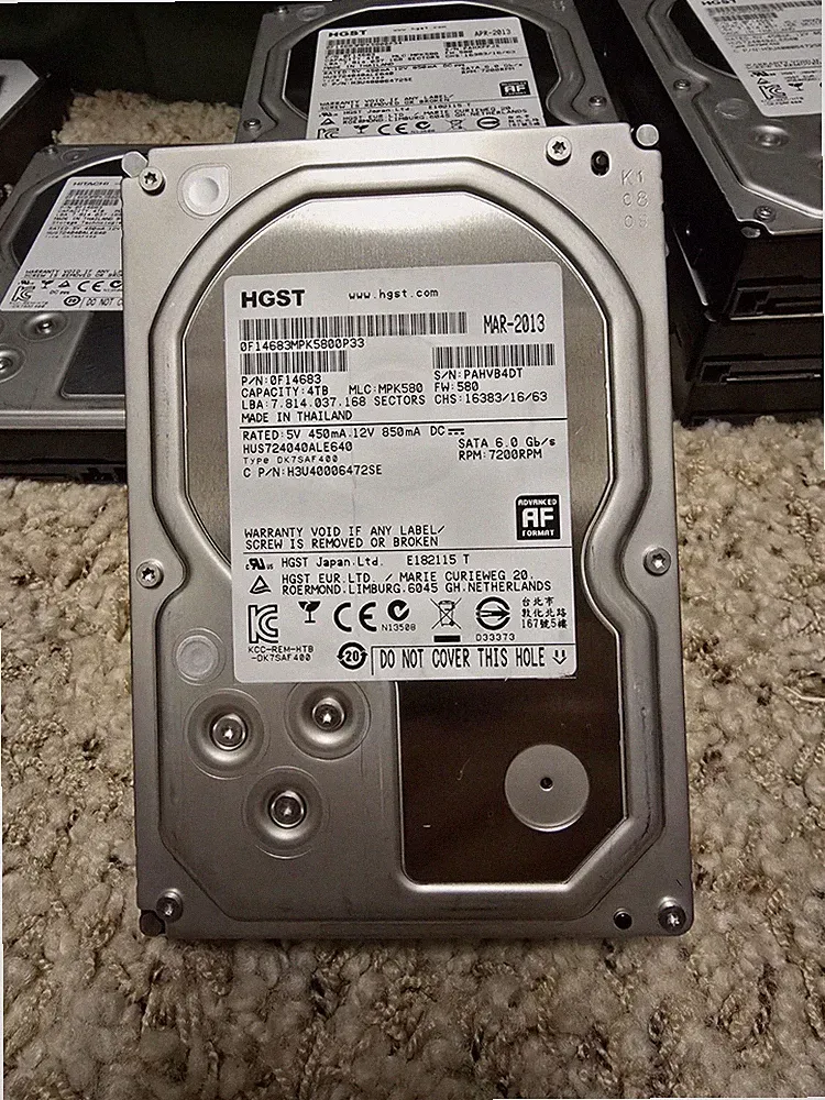 HGST HUS724040ALE640 4TB 7200RPM 3.5" SATA HDD – Enterprise Grade – Tested