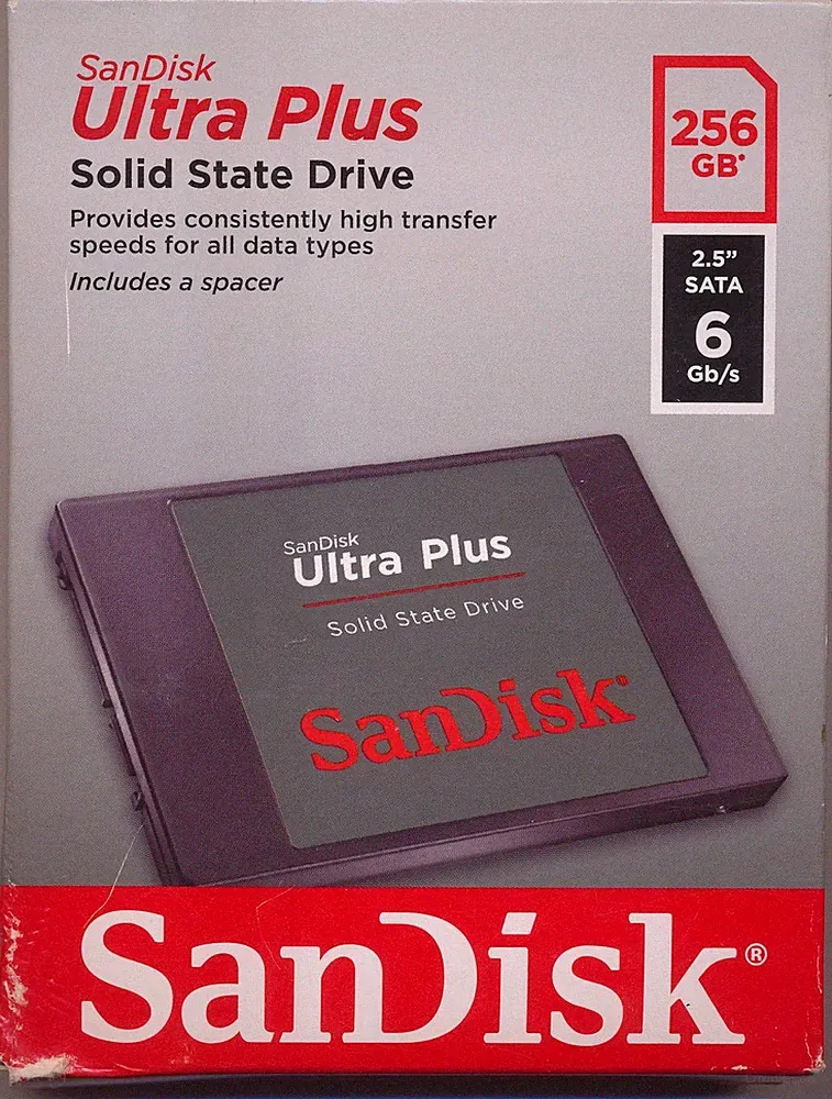 NEW SEALED 256gb SanDisk Ultra Plus SATA III 6Gb/s 2.5in SSD Drive