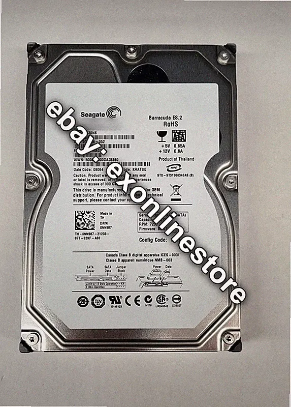 NN987 - 750GB 6G SATA 7.2K rpm LFF (3.5-inch) Dell Hard Drive