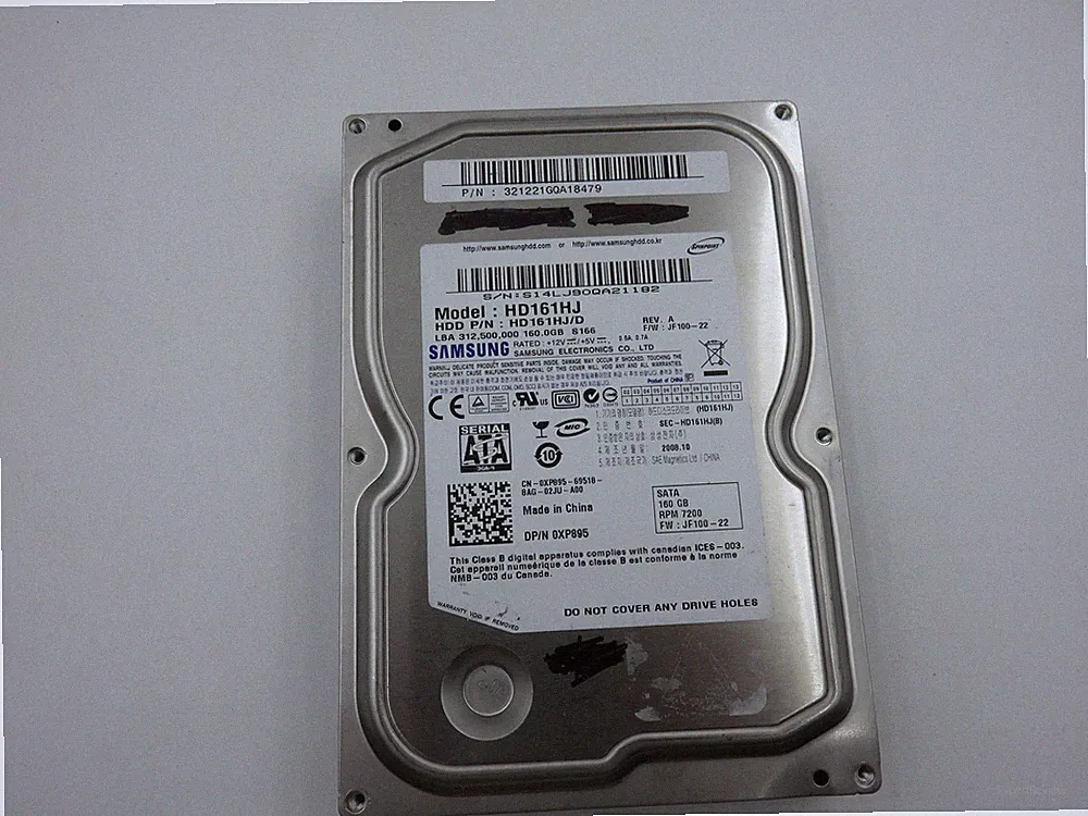 Samsung SpinPoint HD161HJ 160GB 3.5in Hard Drive 7200RPM SATA II 3.0Gb/s Silver