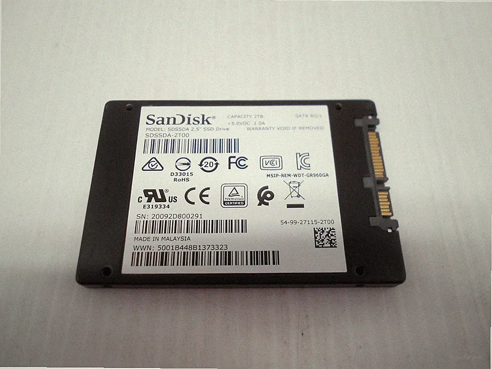 SanDisk 2TB SATA hard drive