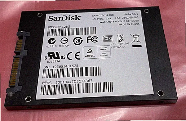 SanDisk SSD 128GB Laptop SATA Hard Drive 2.5" SDSSDP-128G - Tested