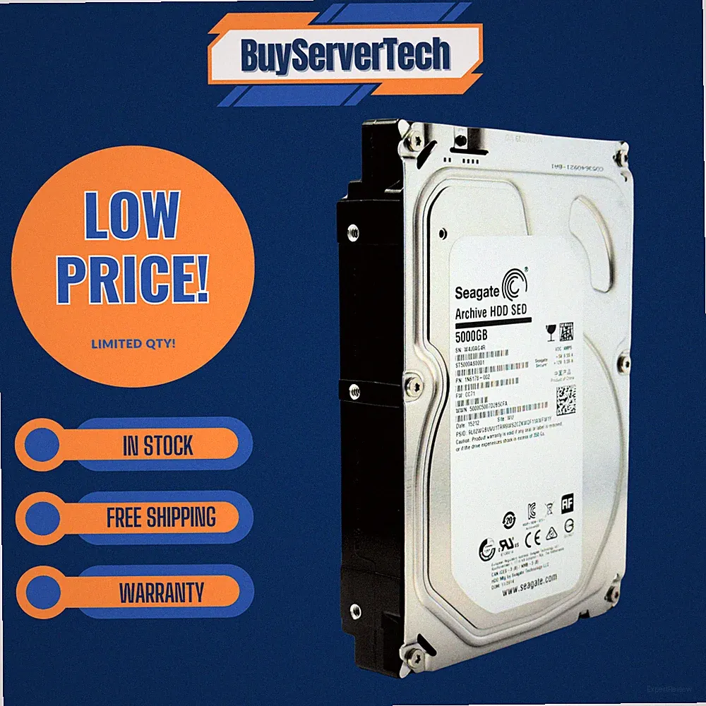 Seagate Archive HDD v2 ST5000AS0001 5TB 5900RPM 128MB Cache SATA 6.0Gb/s 3.5 HDD
