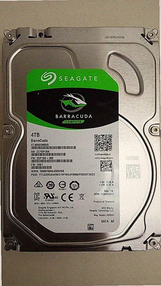 Seagate ST4000DM005 Barracuda 4TB 3.5" SATA III Desktop Hard Drive HDD
