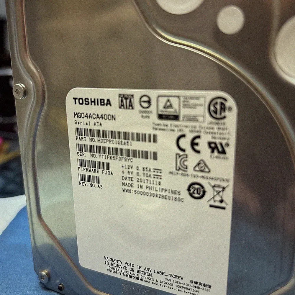 SATA 4TB hard drive