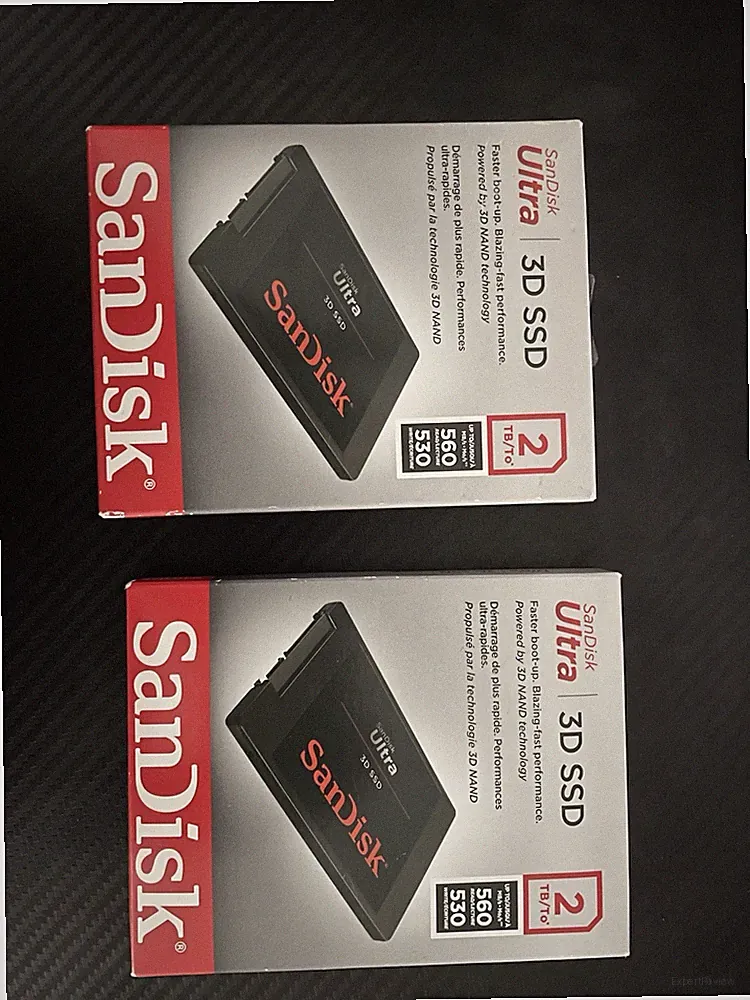 Two SanDisk Ultra 3D SSD 2TB 2.5" SATA III Internal SSD 560MB/s 530MB/s 3D NAND