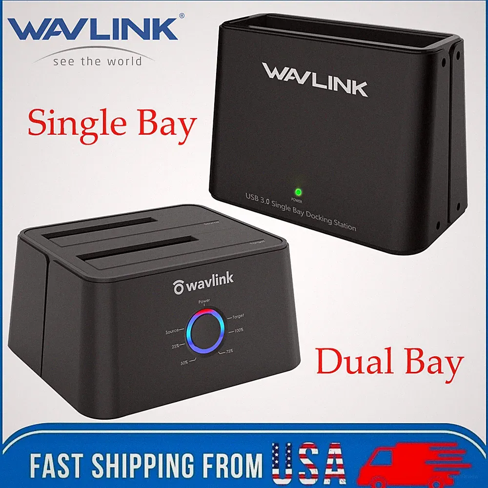 Wavlink USB 3.0 to SATA Dual Bay External Hard Drive Docking Hard Drive Reader