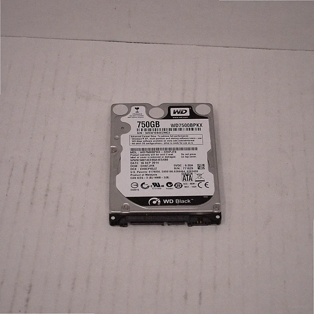 Western Digital WD Black WD7500BPKT 750 GB 2.5" SATA II Laptop Hard Drive
