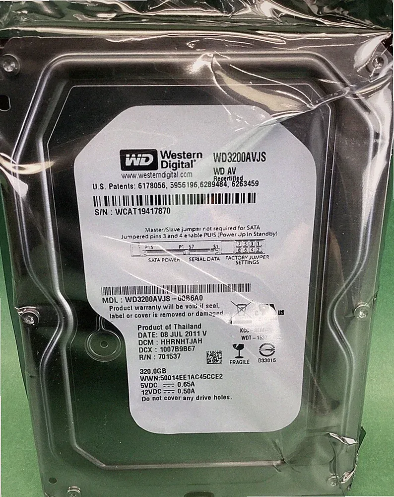 Western Digital WD3200AVJS 320 GB 3.5 in SATA Desktop Hard Drive